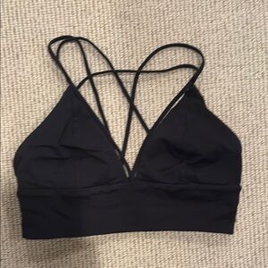 Women's Black Strappy Bralette